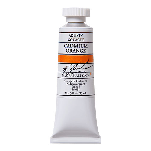 M. Graham Gouache Paint - Cadmium Orange 038 - 15ml Tube