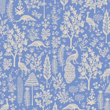 Menagerie Silhouette - Blue Fabric ~ Camont Collection by Rifle Paper Co.