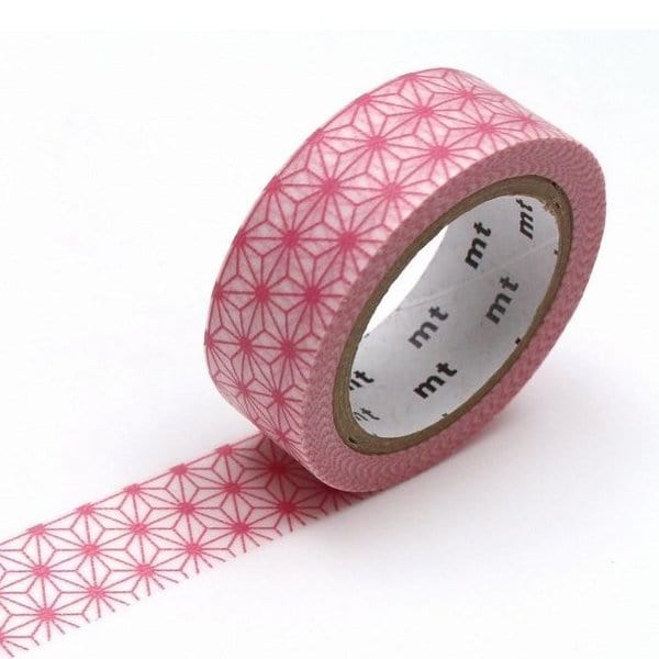 mt Washi Tape - 15mm wide - asanoha momo