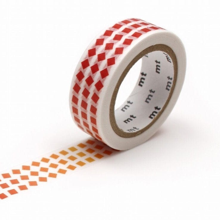 mt Washi Tape - 15mm wide - Roll Square Red