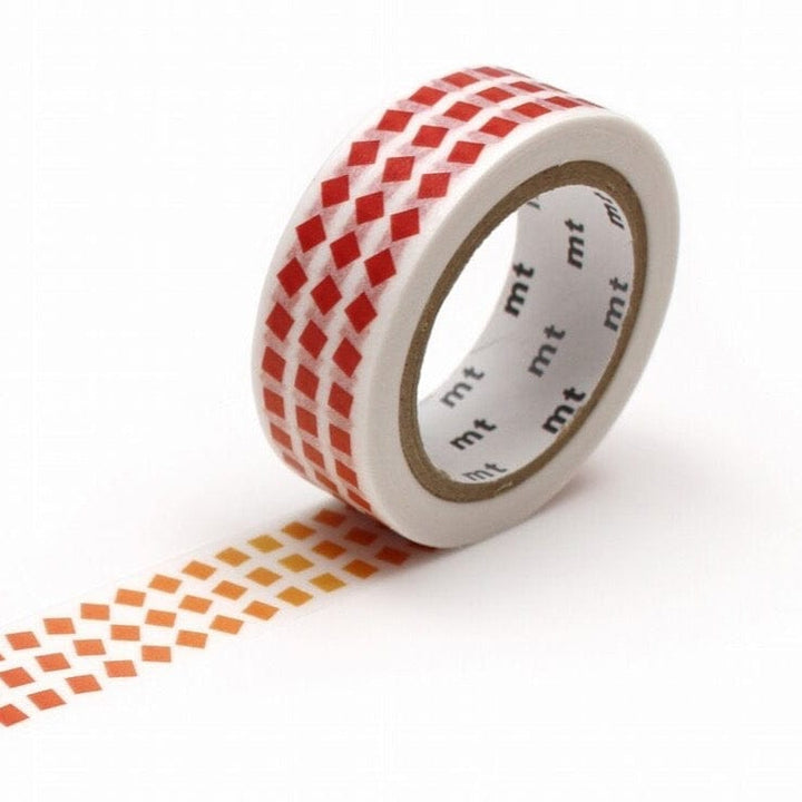 mt Washi Tape - 15mm wide - Roll Square Red