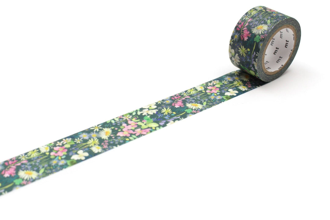 mt Washi Tape - 24mm wide - bluebellgray Woodline Walk