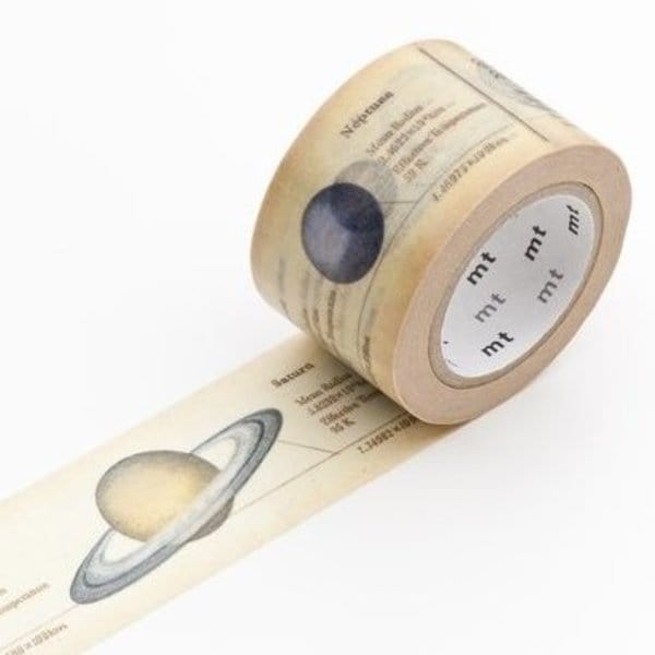 mt Washi Tape - 30mm wide - encyclopedia / solar system