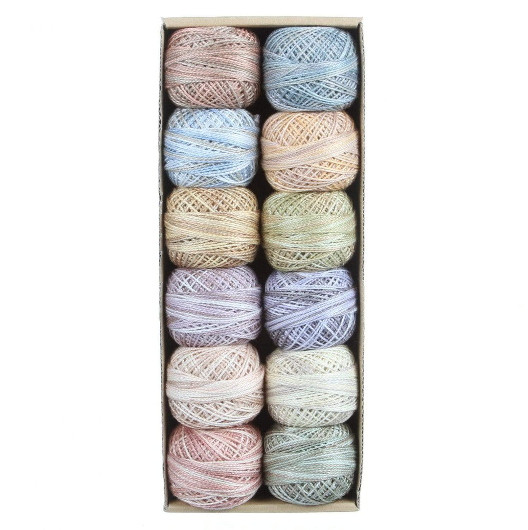Muddy Monet ~ Size 8 Valdani Pearl Cotton Set of Twelve 73 Yard Balls