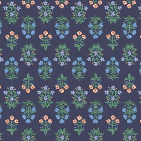 Mughal Rose - Navy Cotton Fabric ~ Camont Collection by Rifle Paper Co.