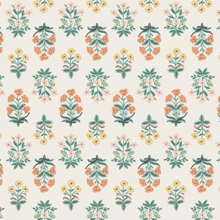 Mughal Rose - Red Cotton Fabric ~ Camont Collection by Rifle Paper Co.