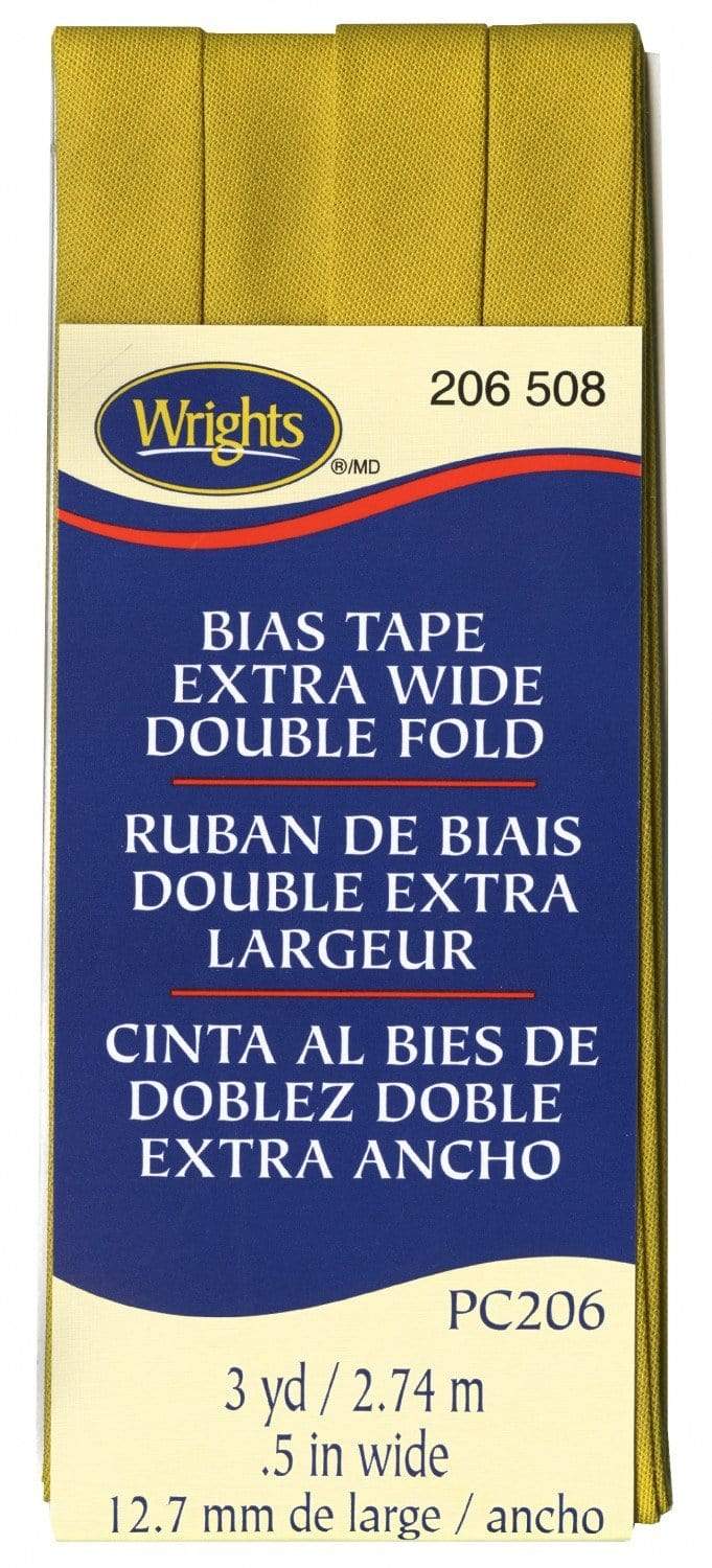Mustard ~ 1/2" Double Fold Bias Tape from Wrights