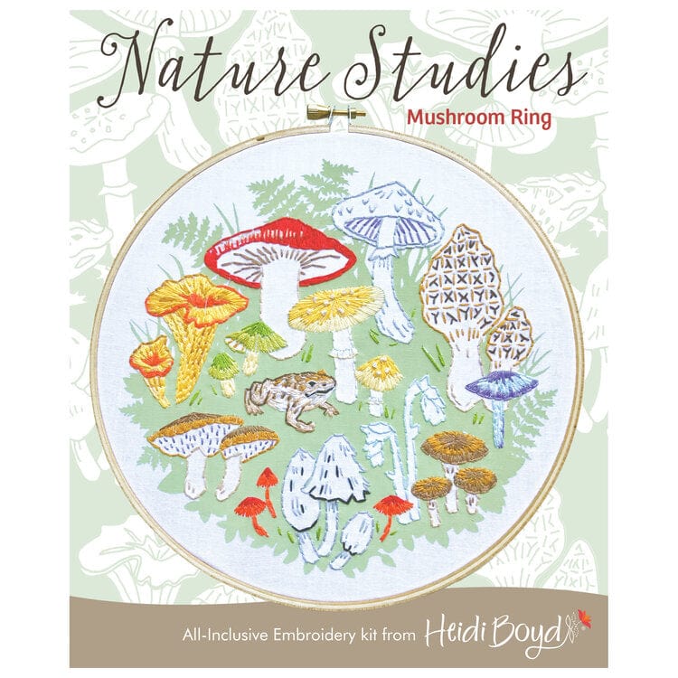 Nature Studies Embroidery Kit - Mushroom Ring - Heidi Boyd