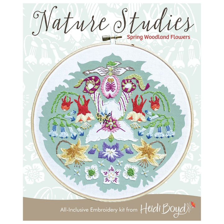Nature Studies Embroidery Kit - Spring Woodland Flowers - Heidi Boyd