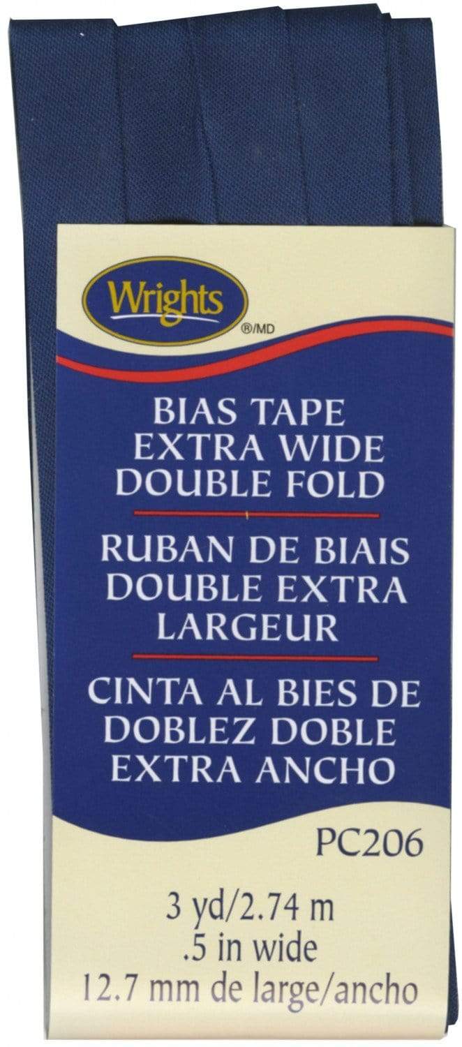 Navy ~ 1/2" Double Fold Bias Tape from Wrights