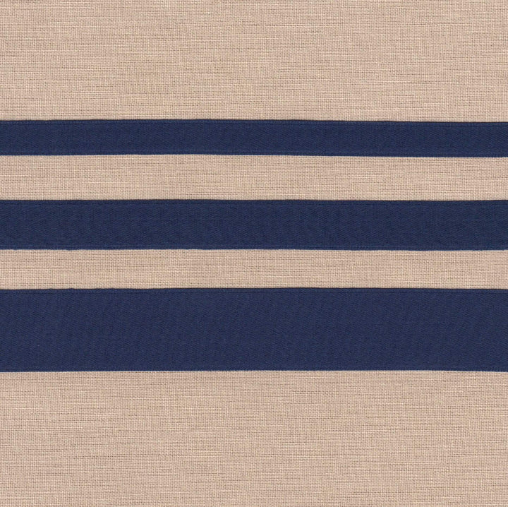 3/8" wide Navy Cotton Ribbon with Satin Finish