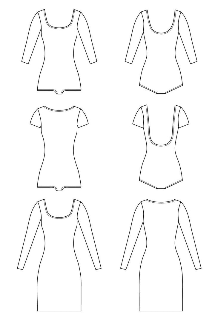 Nettie Dress and Bodysuit, Closet Case Patterns