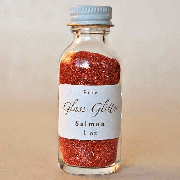 One Ounce of Glass Glitter in Salmon ~ Coral