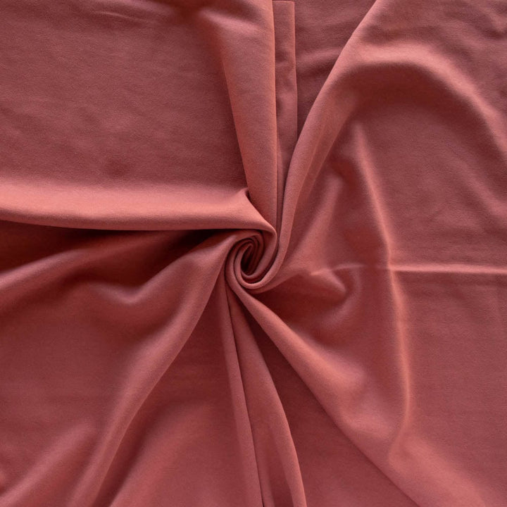 Organic Cotton Interlock Knit in Rosebud ~ Birch Fabrics