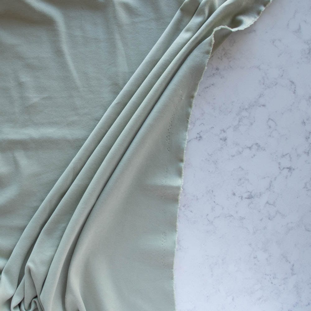Organic Cotton Interlock Knit in Sage ~ Birch Fabrics