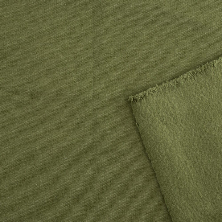 Organic Fleece Knit in Jungle Green - Birch Fabrics