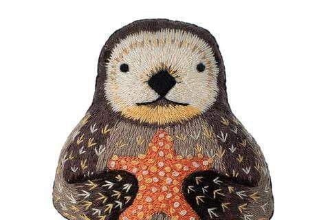Otter Embroidery Kit from Kiriki