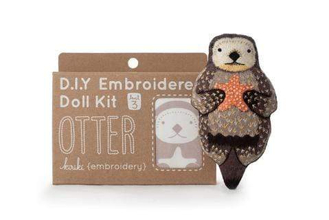 Otter Embroidery Kit from Kiriki