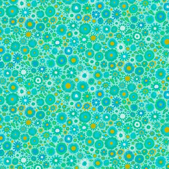 Parcel in Teal - Sun Print 2023 - Alison Glass
