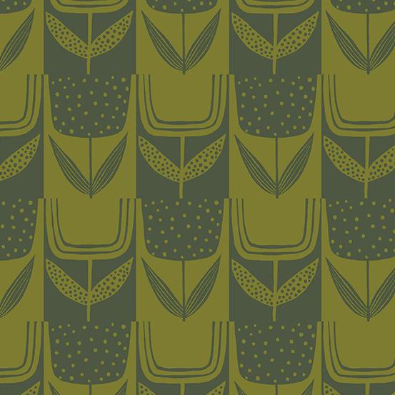 Patchwork Tulips in Olive, Perennial by Sarah Golden