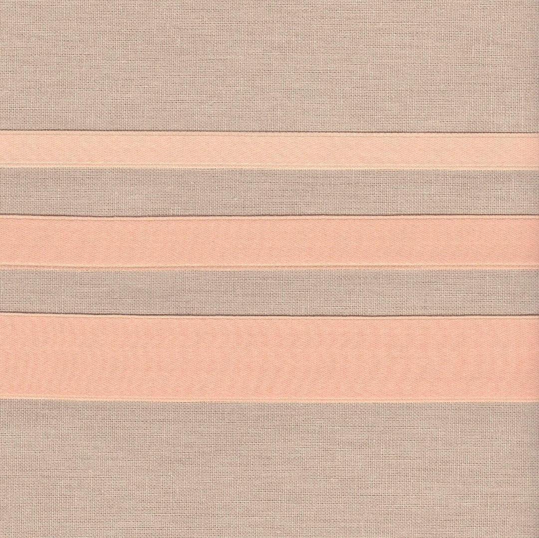 3/8" wide Peach Cotton Ribbon with Satin Finish