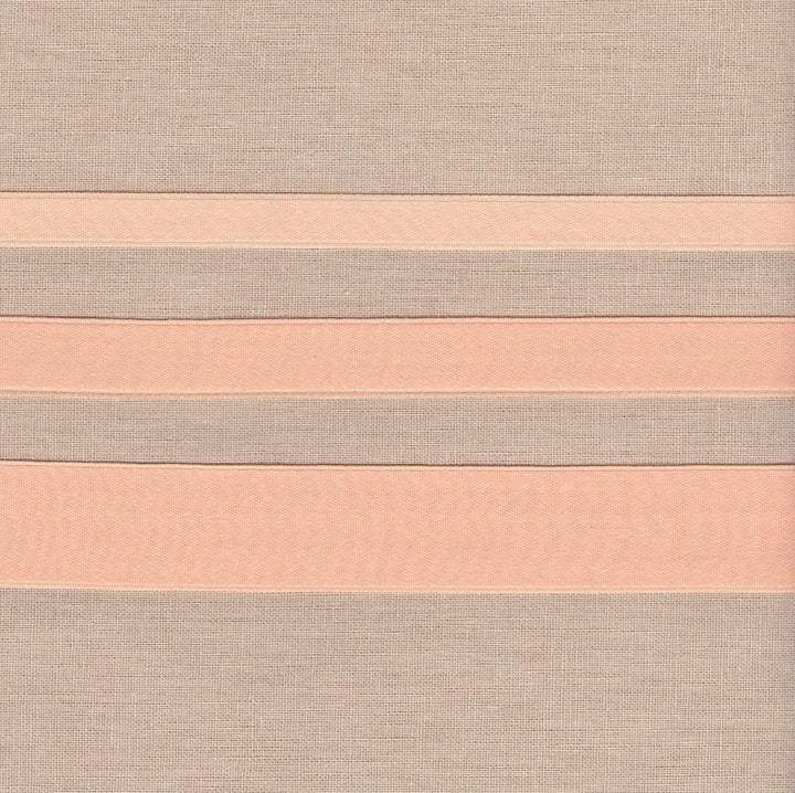 3/8" wide Peach Cotton Ribbon with Satin Finish