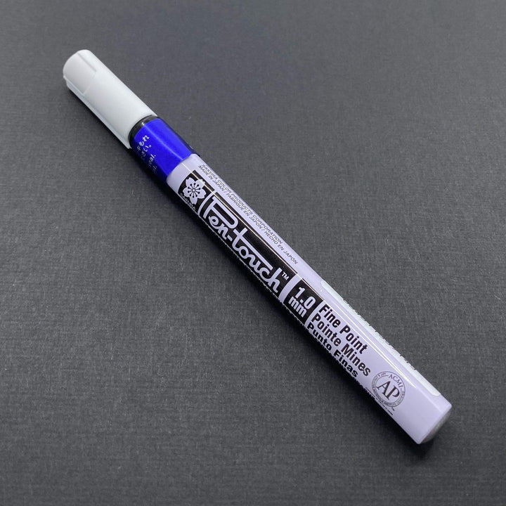 Blue Pen-Touch Paint Markers ~ Fine ~ 1mm Tip