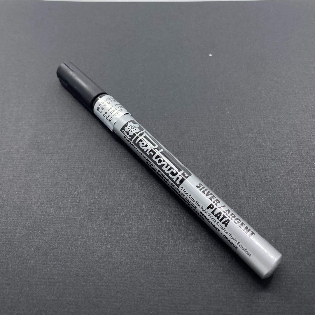 Silver Pen-Touch Paint Markers ~ X-Fine ~ 0.7mm Tip