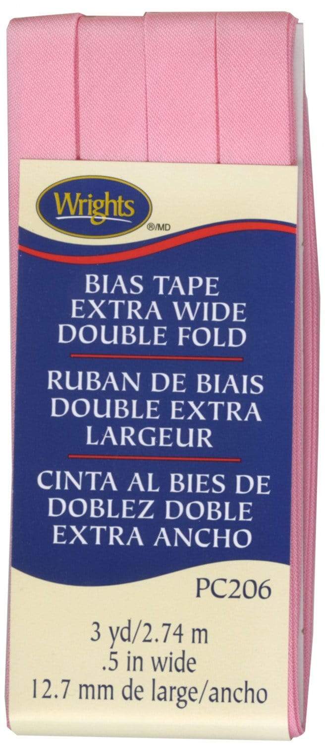 Pink ~ 1/2" Double Fold Bias Tape from Wrights