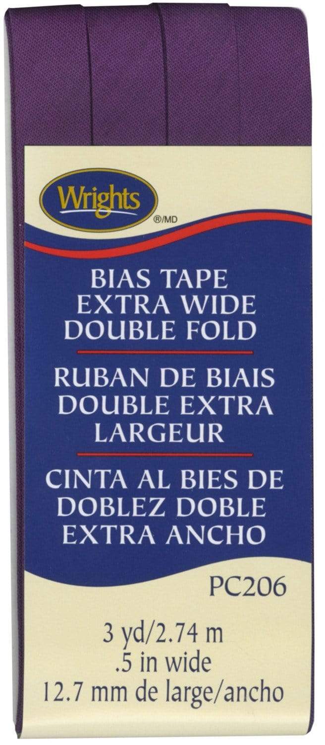 Plum ~ 1/2" Double Fold Bias Tape from Wrights