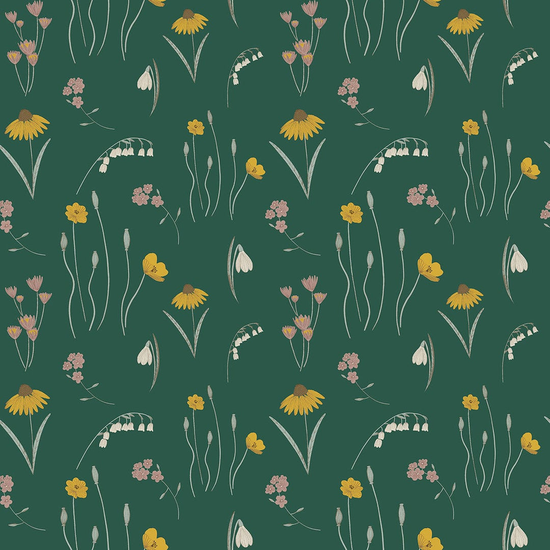 Pond Life by Indico Designs - Mini Meadow on Green