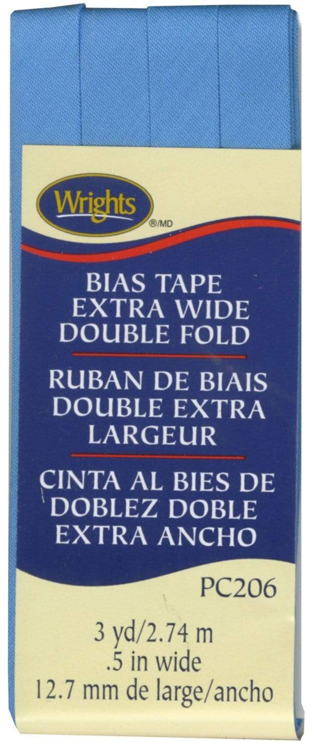 Porcelain Blue ~ 1/2" Double Fold Bias Tape from Wrights
