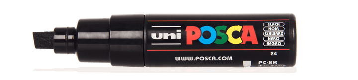POSCA Broad Chisel Paint Marker PC-8K in Various Colors