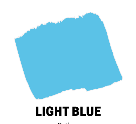 Light Blue POSCA Brush Paint Marker PCF-350 in Various Colors