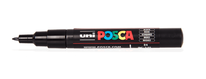 POSCA Extra Fine Bullet Paint Marker PC-1MC in Various Colors
