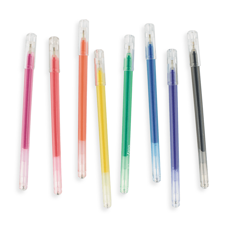 Radiant Writers Colored Glitter Gel Pens - Set of 8