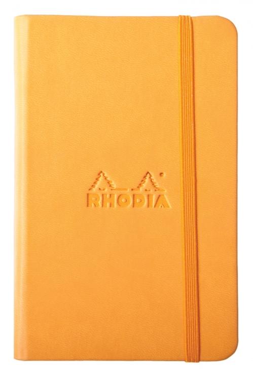 3 1/2" x 5 1/2" / Blank Rhodia Hardcover Journal Options in Orange