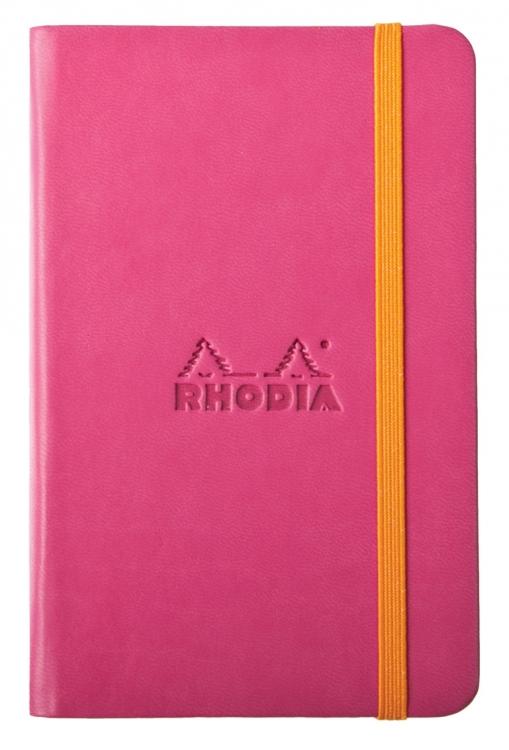3 1/2" x 5 1/2" / Blank Rhodia Hardcover Journal Options in Raspberry