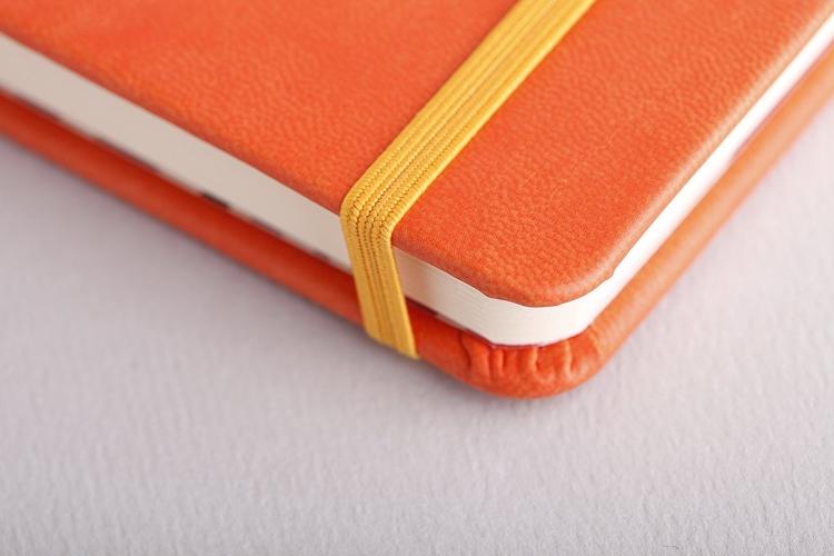 Rhodia Hardcover Journal Options in Tangerine