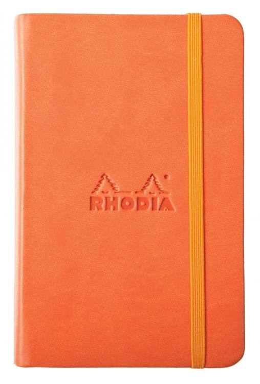 3 1/2" x 5 1/2" / Blank Rhodia Hardcover Journal Options in Tangerine