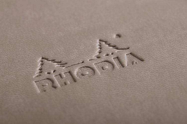 Rhodia Hardcover Journal Options in Taupe