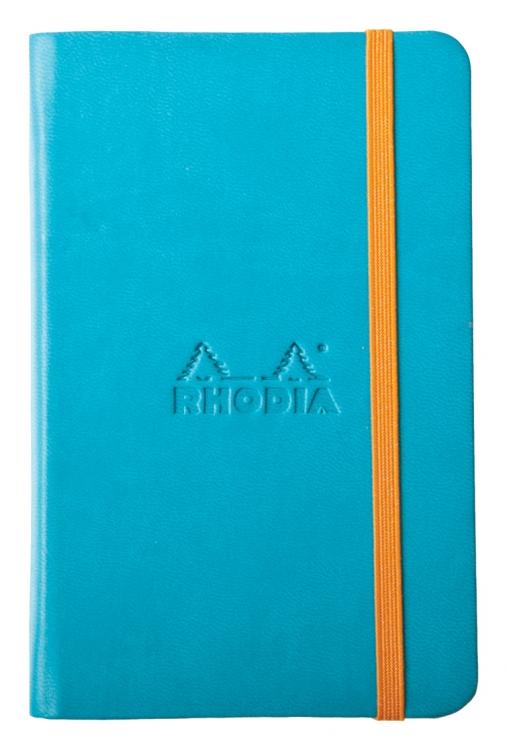 3 1/2" x 5 1/2" / Blank Rhodia Hardcover Journal Options in Turquoise