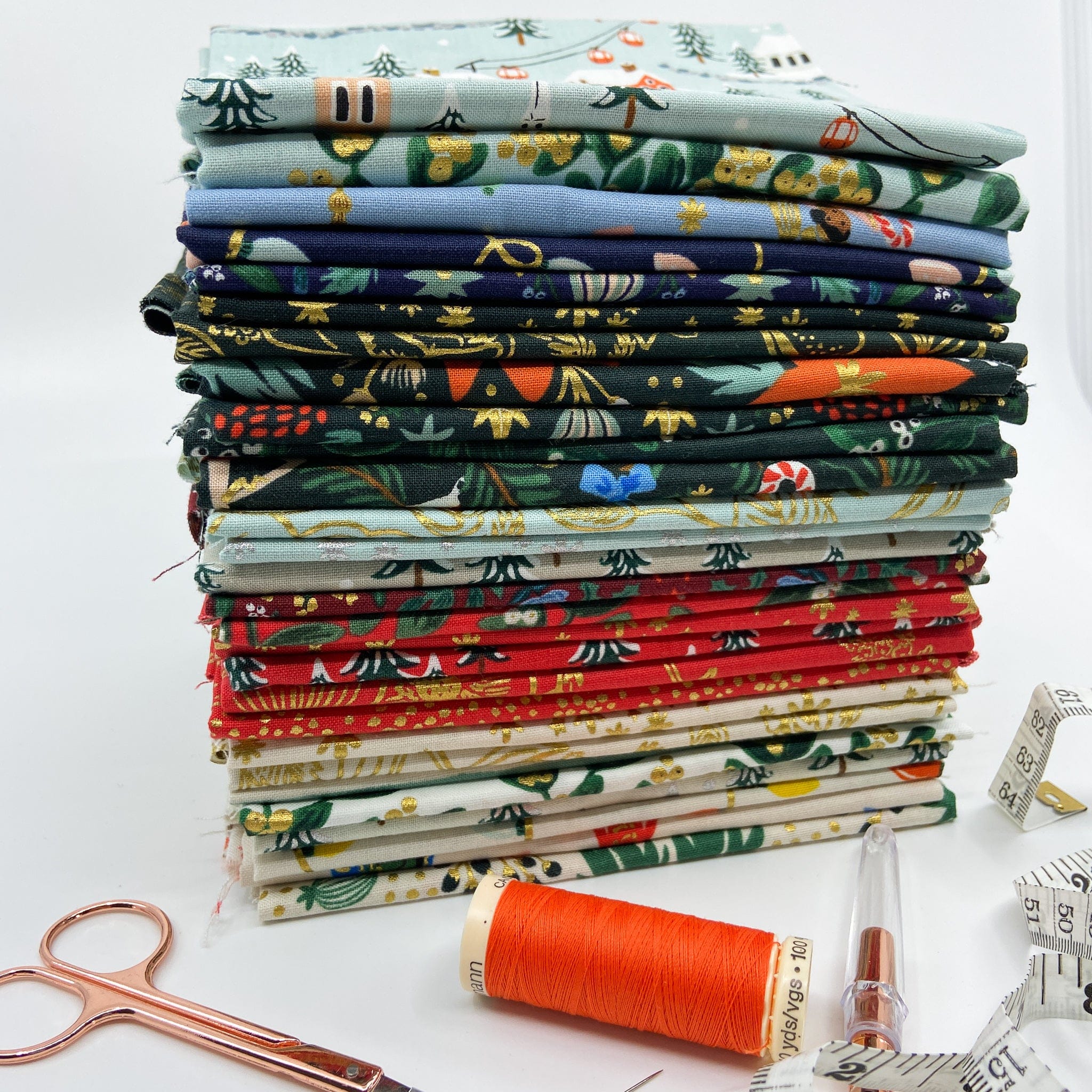 Newest Rifle Paper Co Holiday Classics Fat Quarter Bundle