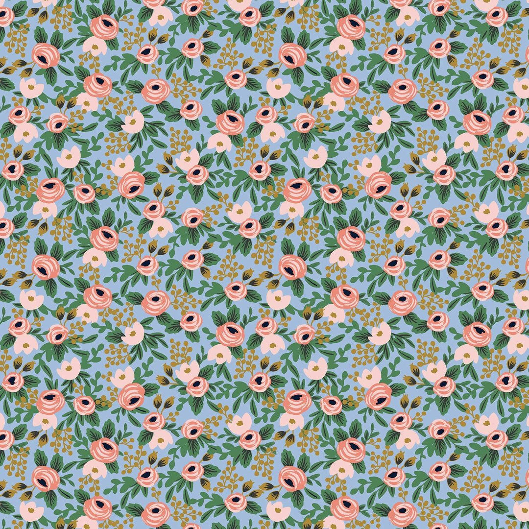 Rosa in Chambray Metallic ~ Garden Party by Rifle Paper Co.