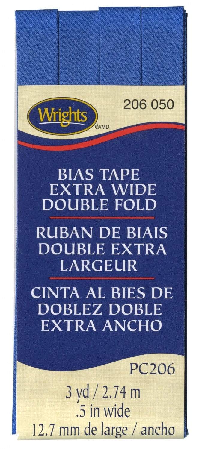 Royal Blue ~ 1/2" Double Fold Bias Tape from Wrights
