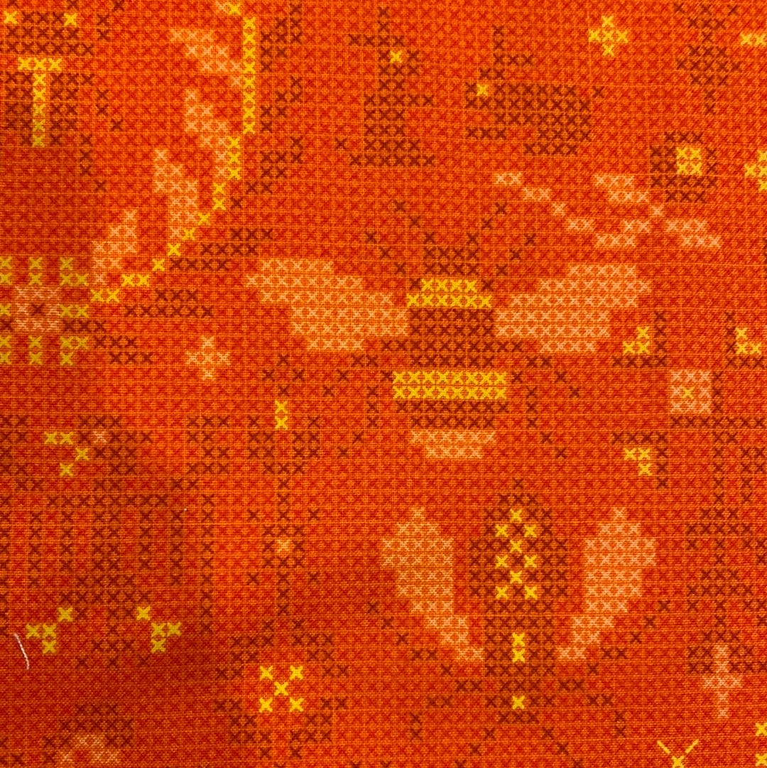 Sale- Alison Glass Sun Print 2020- Menager in Orange
