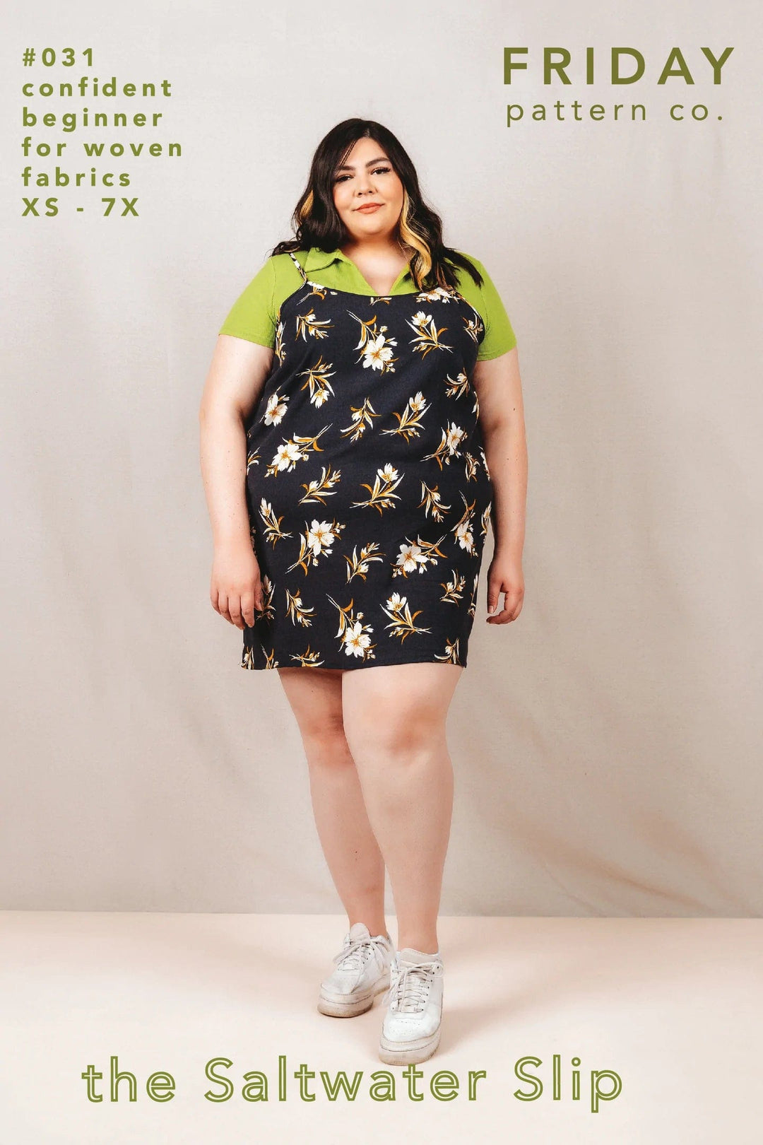 Saltwater Slip Dress - Friday Pattern Company - Sizes XS-7X