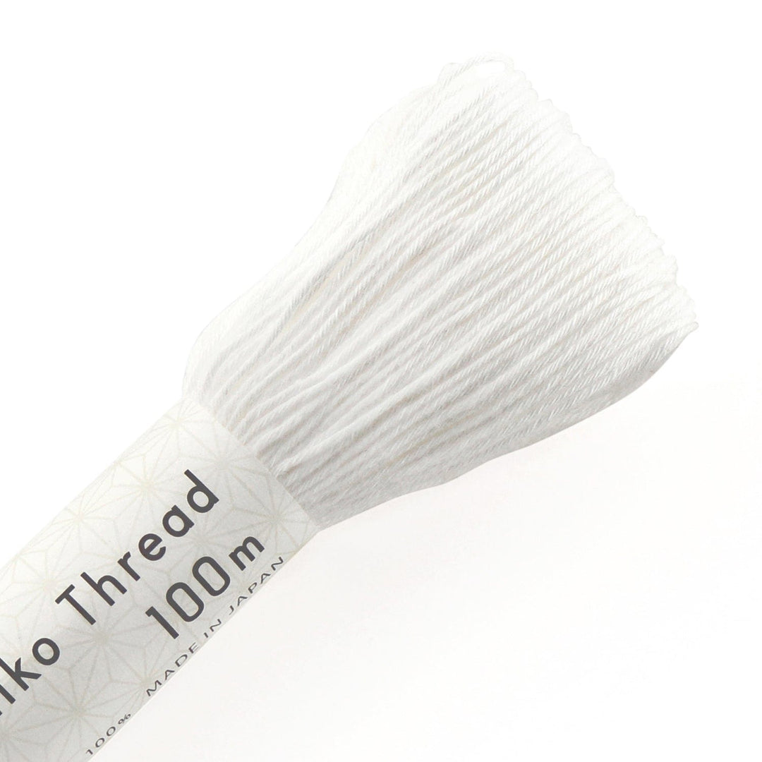 Sashiko Thread - 111 Yard Skein in White (101)