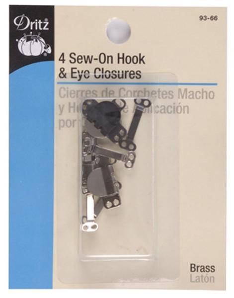 Sew-On Hooks & Eyes Asst (4)