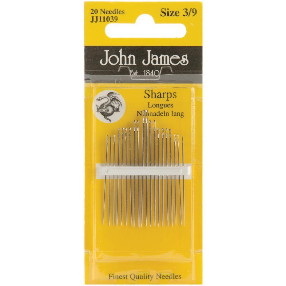 Sharps, Size 3/9, 20 Count, John James